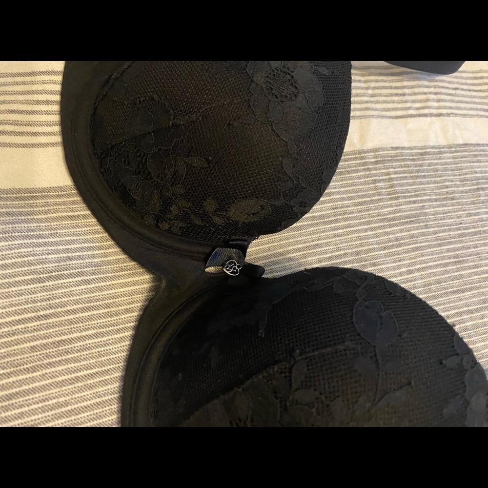 LIKE NEW! Victoria Secret! Black with lace detail